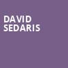 David Sedaris, Ovens Auditorium, Charlotte