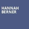 Hannah Berner, The Comedy Zone, Charlotte